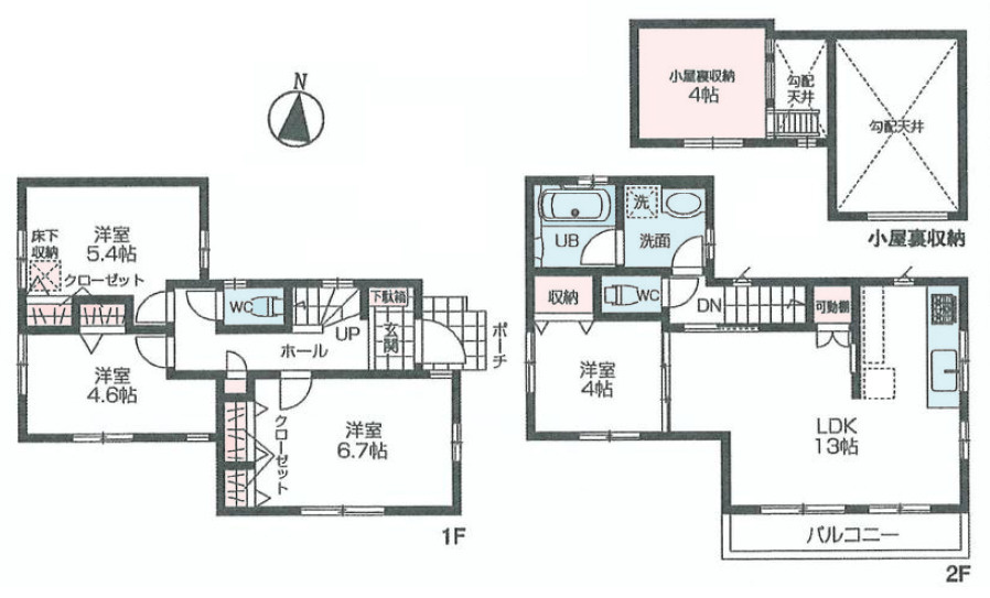 練馬区北町6丁目　駅徒歩7分の好立地　低層エリアの限定1区画の地図|4LDK+小屋裏収納　敷地面積 80.55ｍ2　建物面積 79.05ｍ2　建物価格 2,200万円