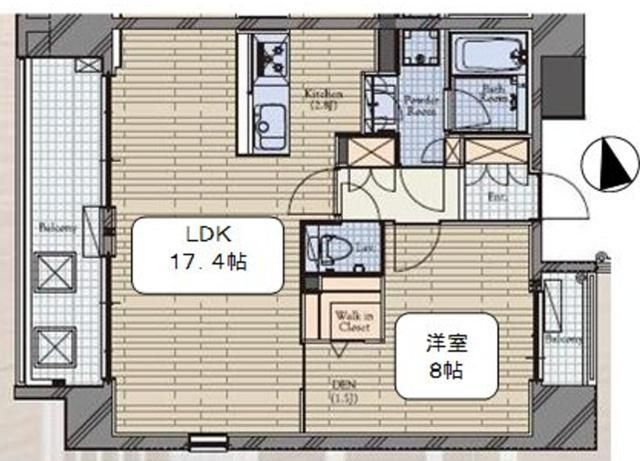 麻布十番テラスの間取り