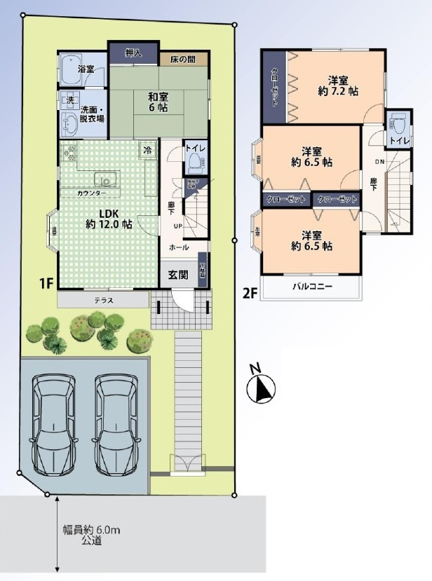 中古戸建　滑川町月輪938-12の間取り