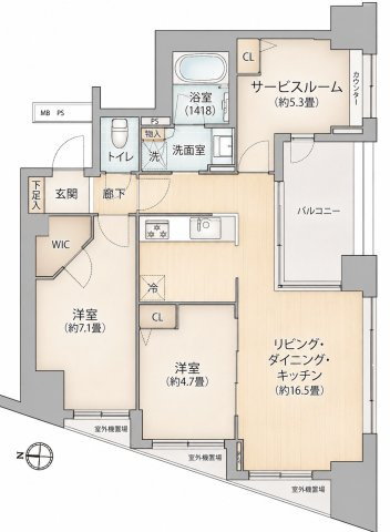 【間取り】 | クリオ府中中河原 | 間取りです
