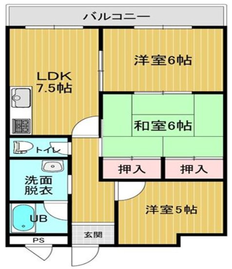 【間取り】 | K51388-北山ｸﾞﾗﾝﾄﾞﾊｲﾂ