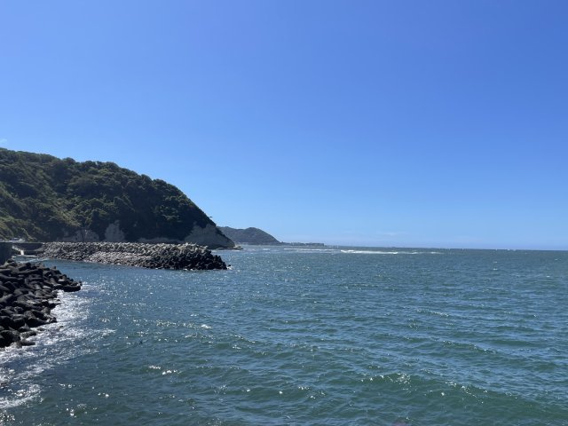 逗子マリーナ８号棟のその他|小坪海浜公園そばから見た葉山方面の海