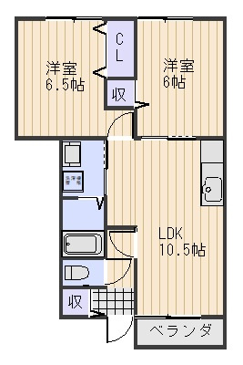 ハイツリー21　D棟の間取り