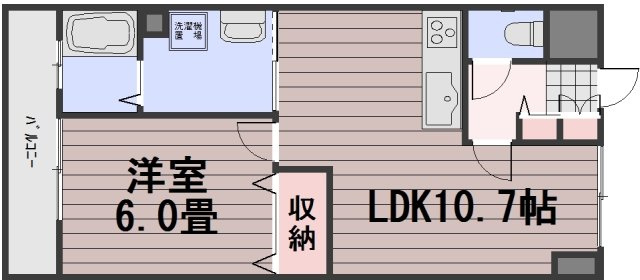 ロンディーネ福富Ⅰの間取り