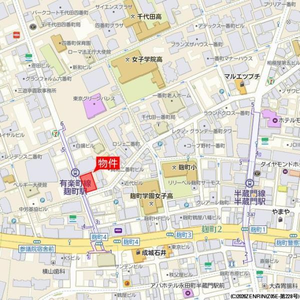 Ｂｒｉｌｌｉａ二番町の地図