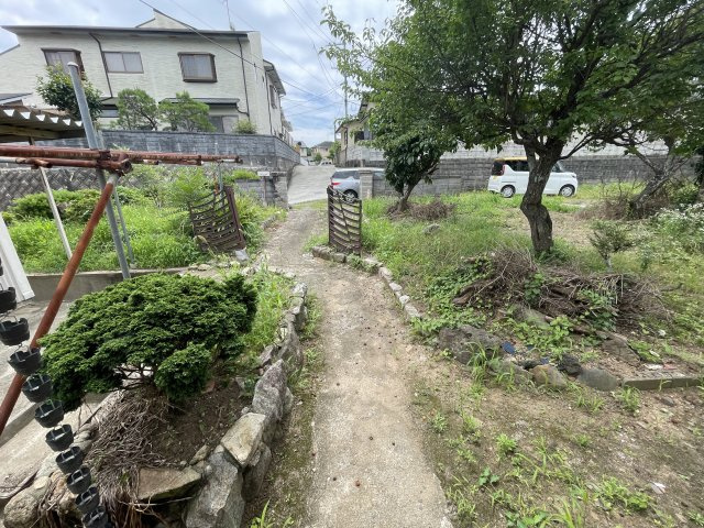 玉名立願寺貸家の庭