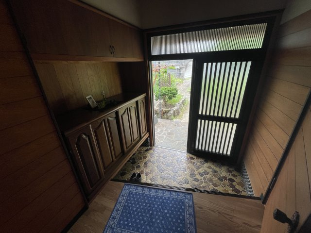 玉名立願寺貸家の玄関