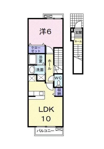 セレーノふくい　弐番館の間取り