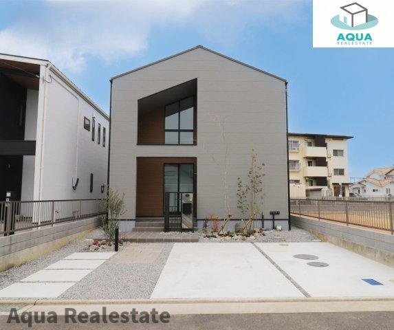 高松市多肥上町の新築一戸建の外観|落ち着いた雰囲気の外観です