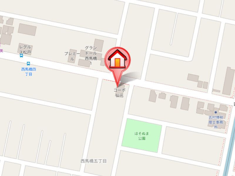 コーポ仙元の地図