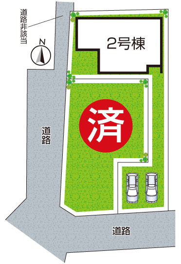堺市東区菩提町　新築一戸建ての区画図|全2区画