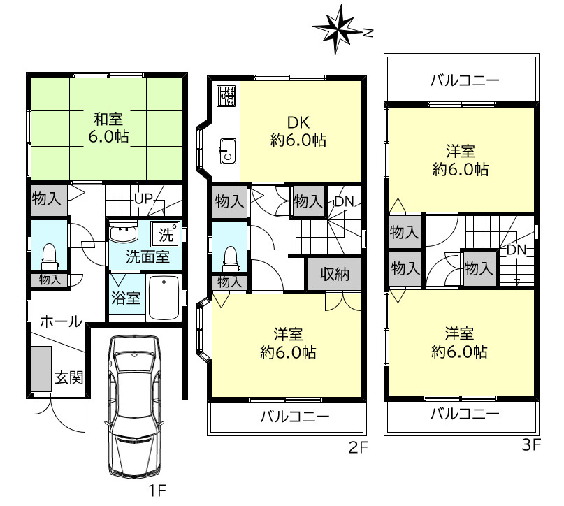 神戸市垂水区王居殿１丁目戸建の間取り