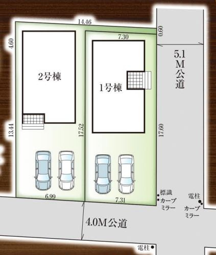 鴻巣市吹上本町３期　の区画図|現地区画図