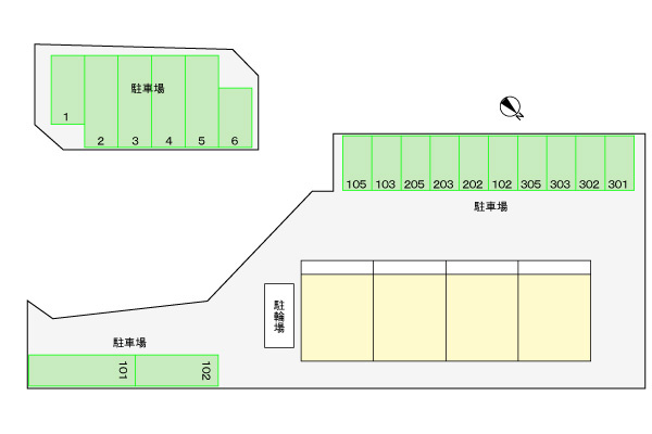 ハッピーハウス大善の区画図