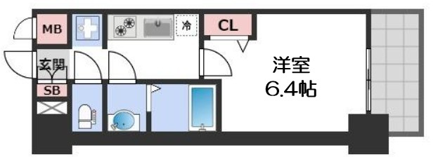 【間取り】 | プレサンス堺筋本町エグゼブラン