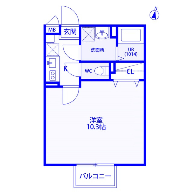 アムール BiZenの間取り