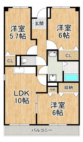 【間取り】 | ラ・メールⅡ