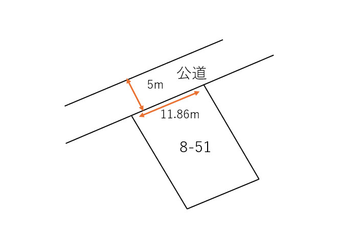 東村山市富士見町３丁目売地の区画図