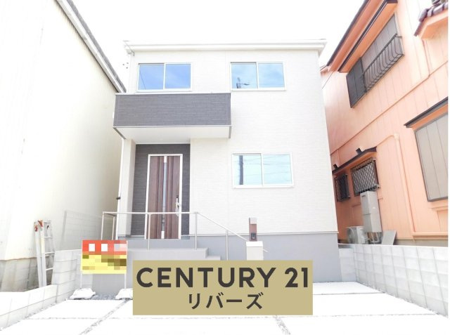 海部郡蟹江町平安２丁目の新築一戸建の外観|☆５ＬＤＫ☆ 　　新価格！！いつでもご案内できます♪（お問合せ当日、平日、水曜、夜間でもＯＫ）　長期優良住宅♪　敷地４４．１０坪！　駐車らくらく並列２台ＯＫ　南に庭付き、陽当たり良好！！