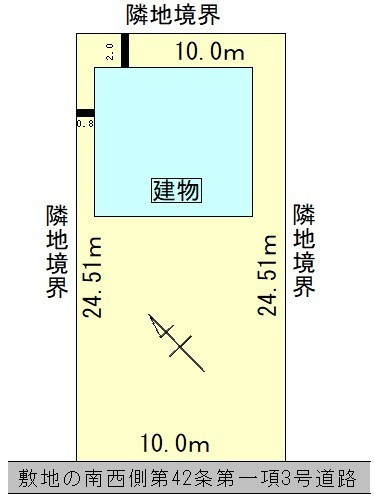 北見市川東29番53　中古売家の区画図