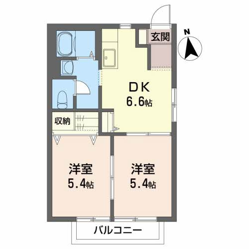 エスハイツの間取り