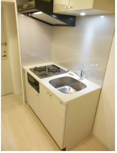 横浜市中区花咲町１丁目の賃貸マンションのキッチン|二口ガスコンロ♪