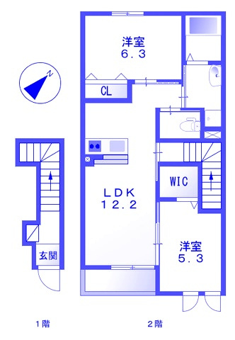 ルミエールドゥースの間取り