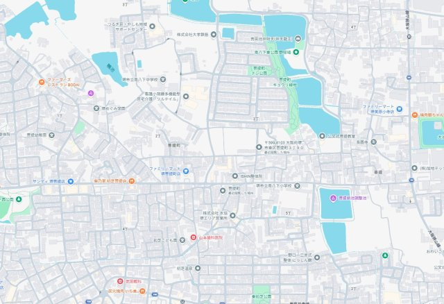 堺市東区菩提町　新築一戸建ての地図