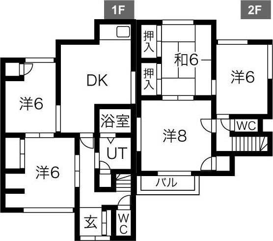 ヤモタス当知の間取り