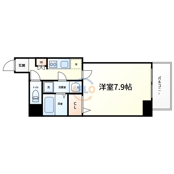 エグゼ堺筋本町の間取り|エグゼ堺筋本町　間取り