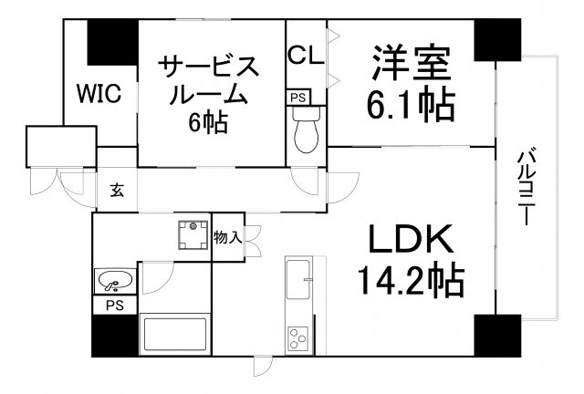 【間取り】 | レジデンス・スエヒロ上本町
