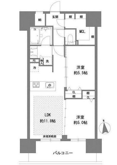 【間取り】 | ラグゼナ八王子横山町
