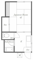 収納付き1Kのお部屋