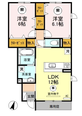 アバンツァート長砂　A棟の間取り