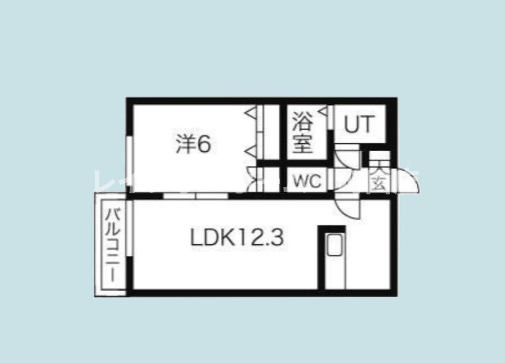 レジデンスK※初期費用分割後払いサービス利用可能物件の間取り