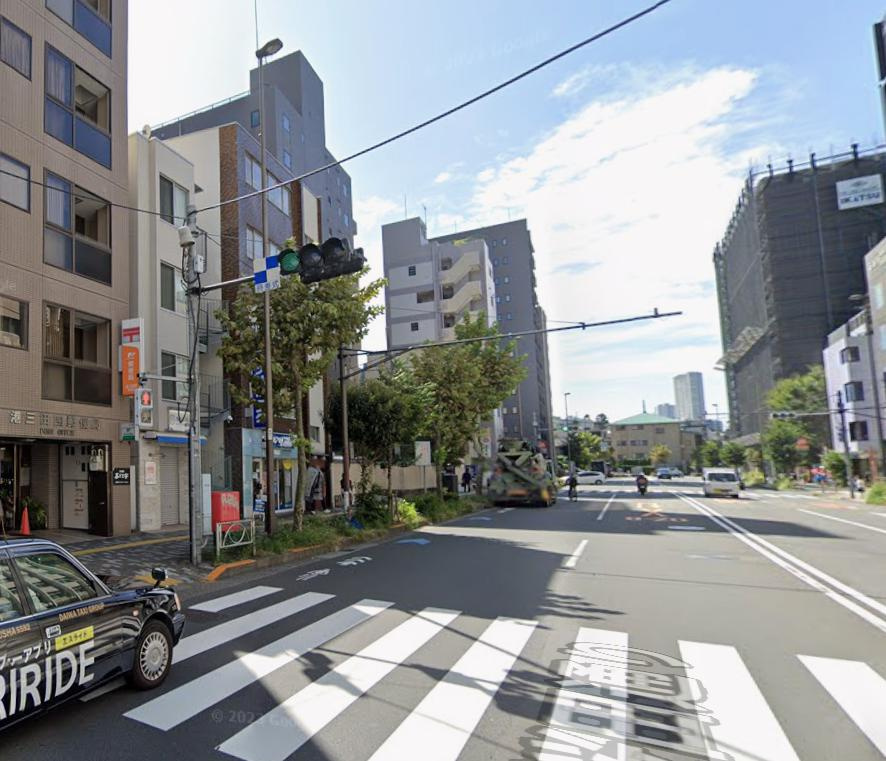 港区三田２丁目の事務所の周辺