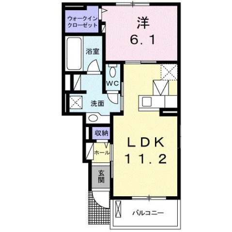 ヴィラ・エレガントαの間取り