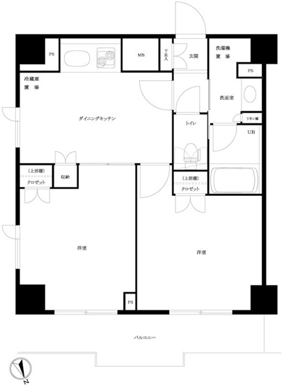 【間取り】 | ルーブル仲六郷壱番館