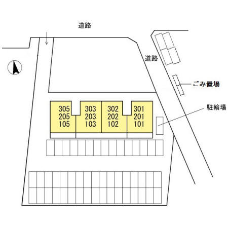 ピュアライト文京町の区画図