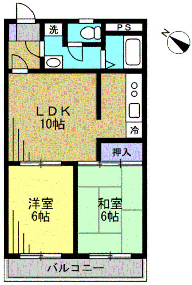 人気の２LDKの間取りです♪