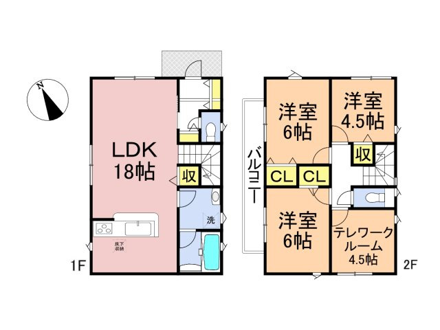 クワイエ　岐阜市青柳町第３　全１区画分譲の間取り|■１号棟　■ヤマダ不動産　株式会社リライフ　
■夢のマイホーム購入をフルサポートします！