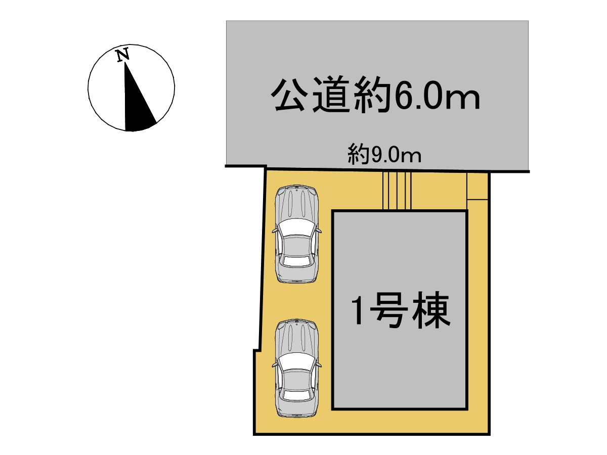 クワイエ　岐阜市青柳町第３　全１区画分譲の区画図|■区画図
■YAMADA電機の　ヤマダ不動産　株式会社リライフ　
いつでもお問合わせ下さい。