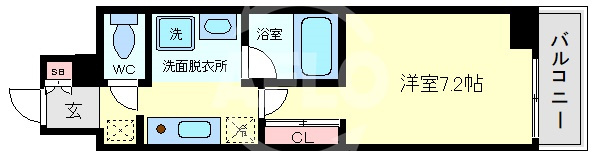 S-FORT桜川南の間取り|サムティ桜川南　開放感ある間取り