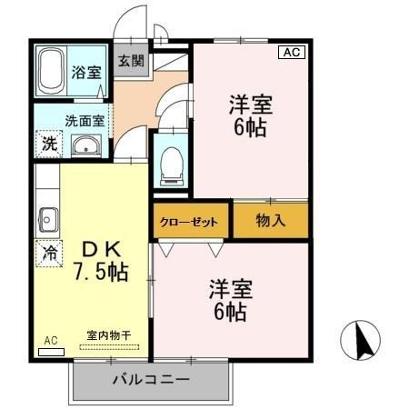 ファミール東琴芝の間取り