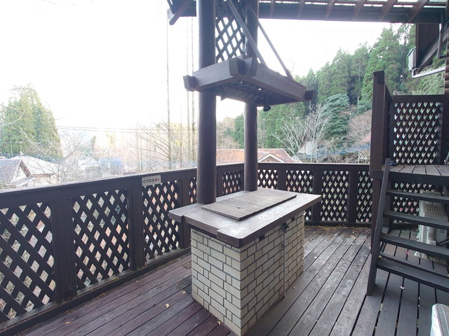 湯布院町川北のバルコニー