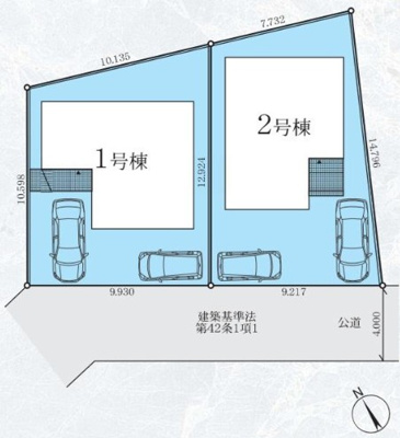 【区画図】 | 藤沢市本藤沢3期  新築戸建  全2棟