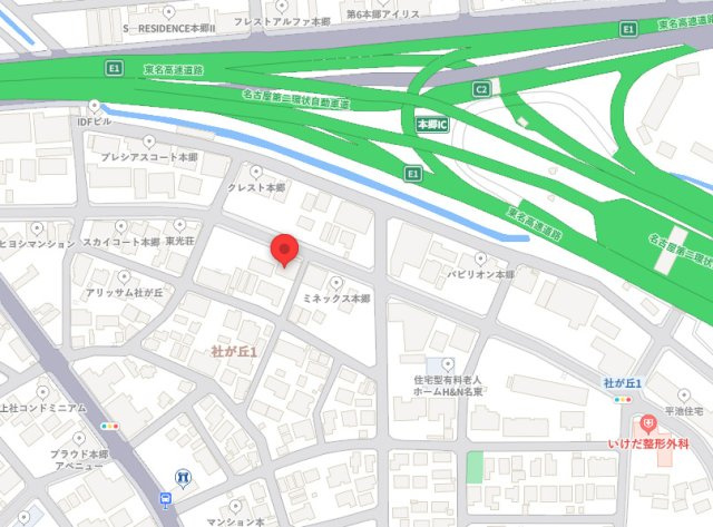 社が丘第３ビルの地図