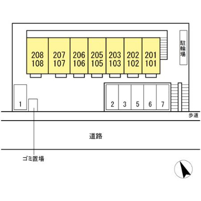 【区画図】 | ラックスハイム鶴川台1