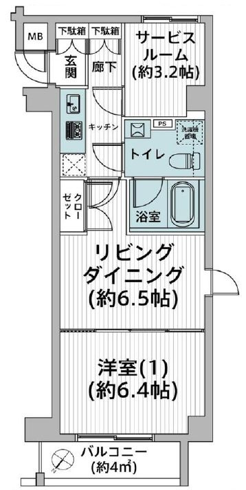 VILLEVIO MINOWAの間取り|8階部分・角部屋住戸につきまして日当たり・通風・眺望良好。新規リフォーム施工が完了いたしましたのでいつでも内覧が可能です。安心のアフターサービス保証付きですのでご購入後も安心して暮らせます。