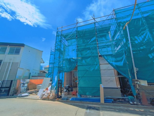 ふじみ野市長宮２丁目の新築一戸建の前面道路含む現地写真